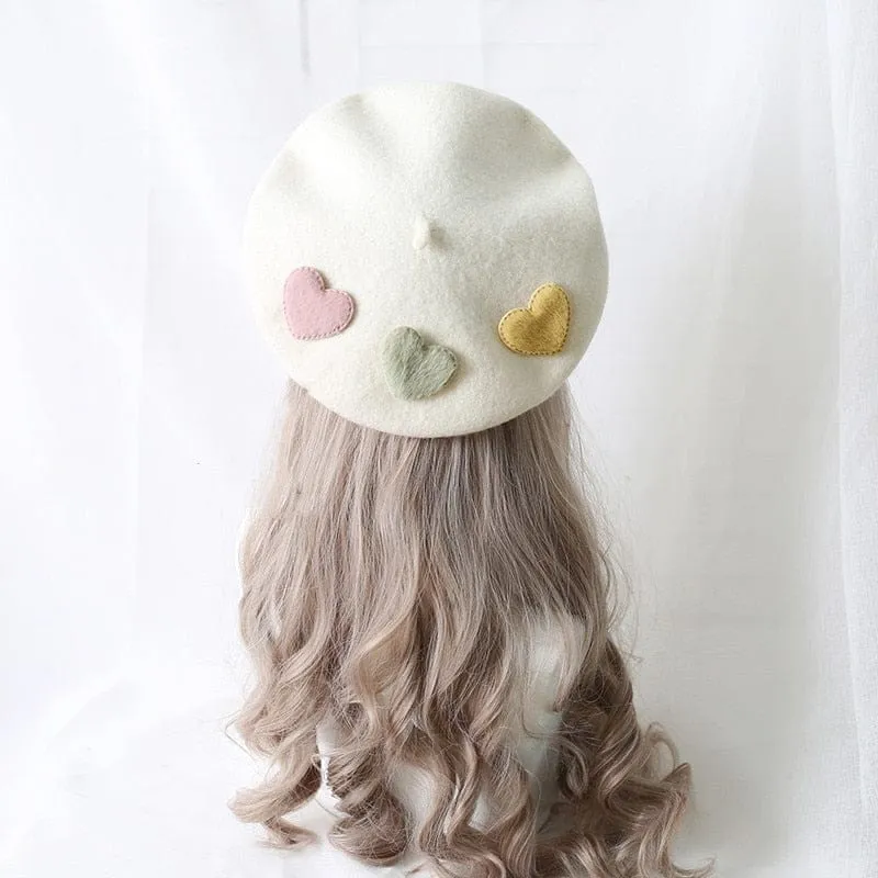 Kawaii Little Love Candy Beret