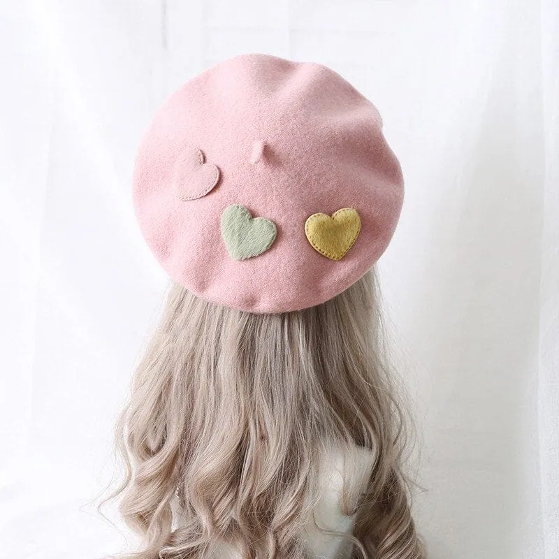 Kawaii Little Love Candy Beret