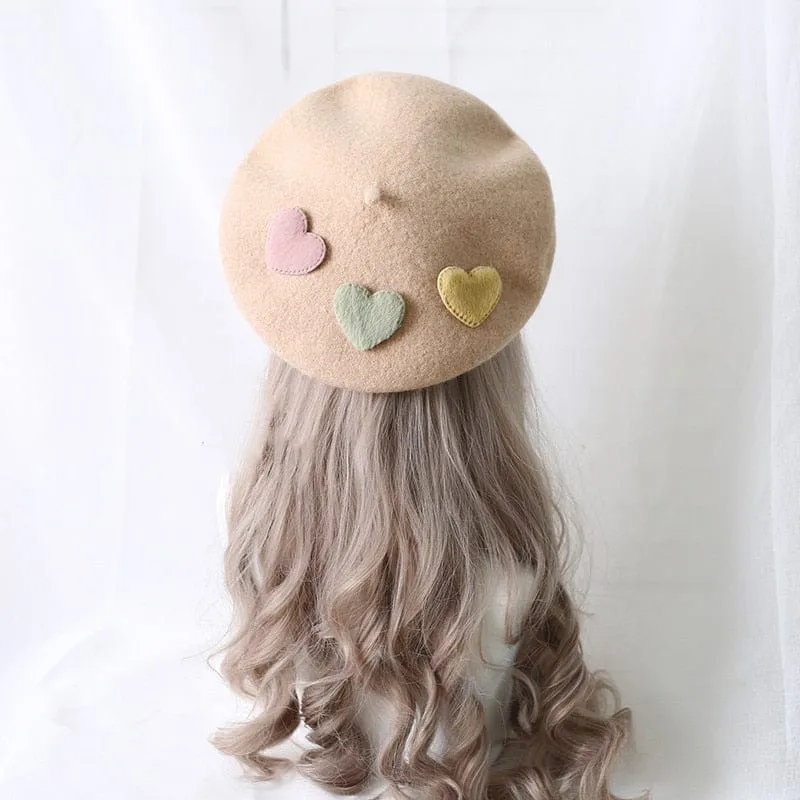 Kawaii Little Love Candy Beret