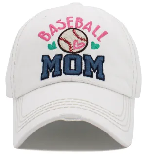 KBV1490 Baseball Mom Washed Vintage Ballcap