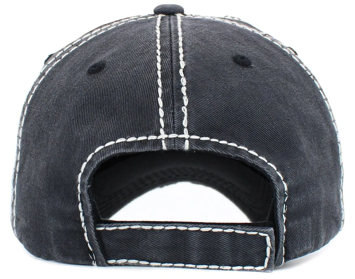 KBV1490 Baseball Mom Washed Vintage Ballcap