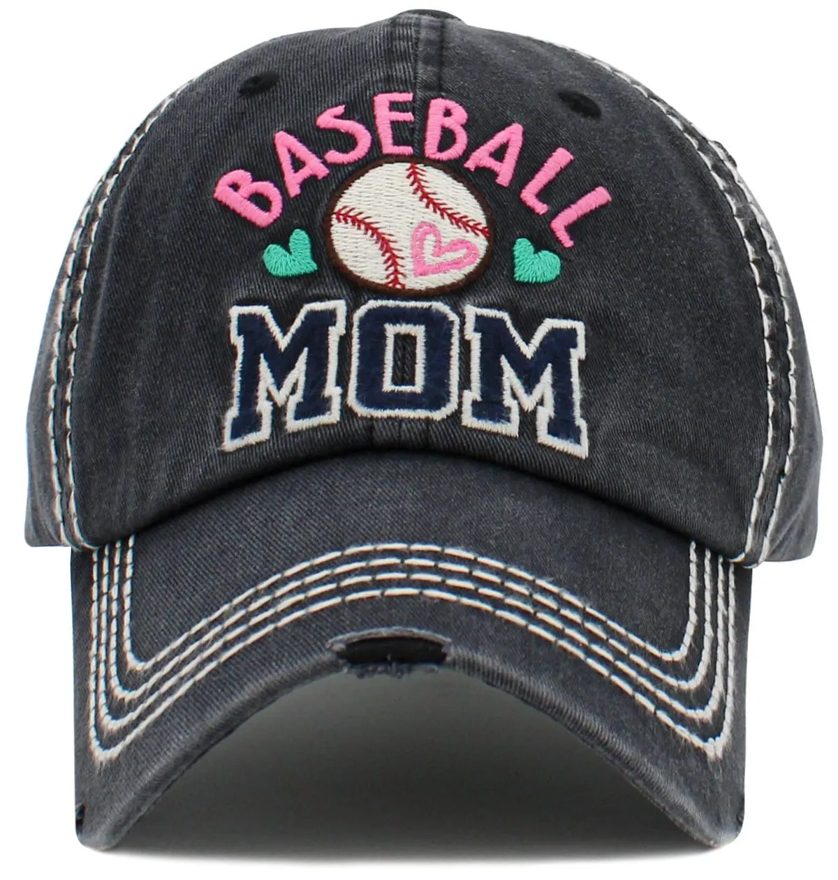 KBV1490 Baseball Mom Washed Vintage Ballcap