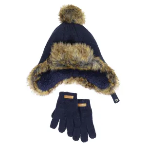 Kids (2-7) Hat & Glove Set | Navy