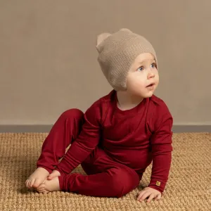 Kids' Knit Ear Flaps Beanie Cashmere Blend