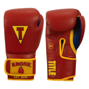 KRONK Boxing Gym Leather Training/Sparring Gloves