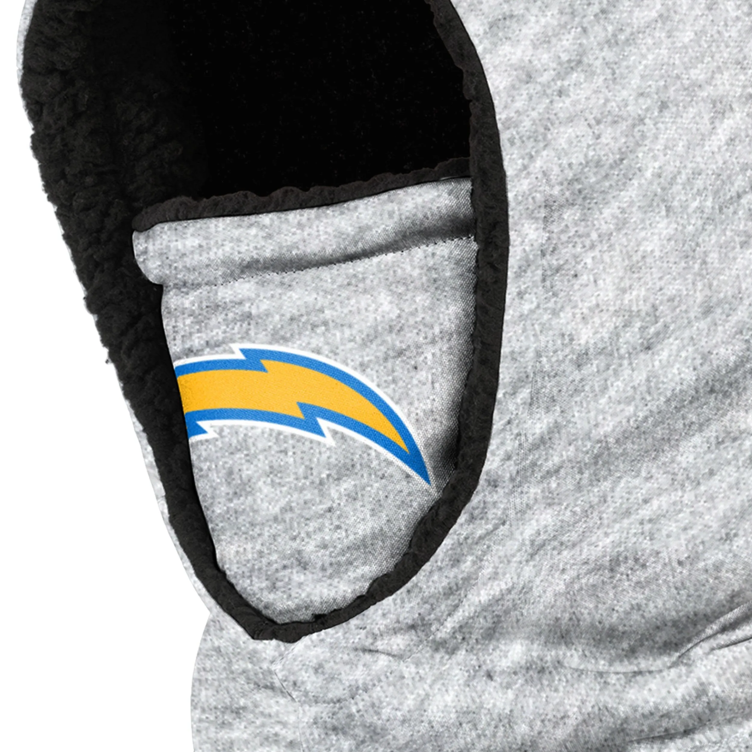 Los Angeles Chargers NFL Heather Grey Big Logo Hooded Gaiter