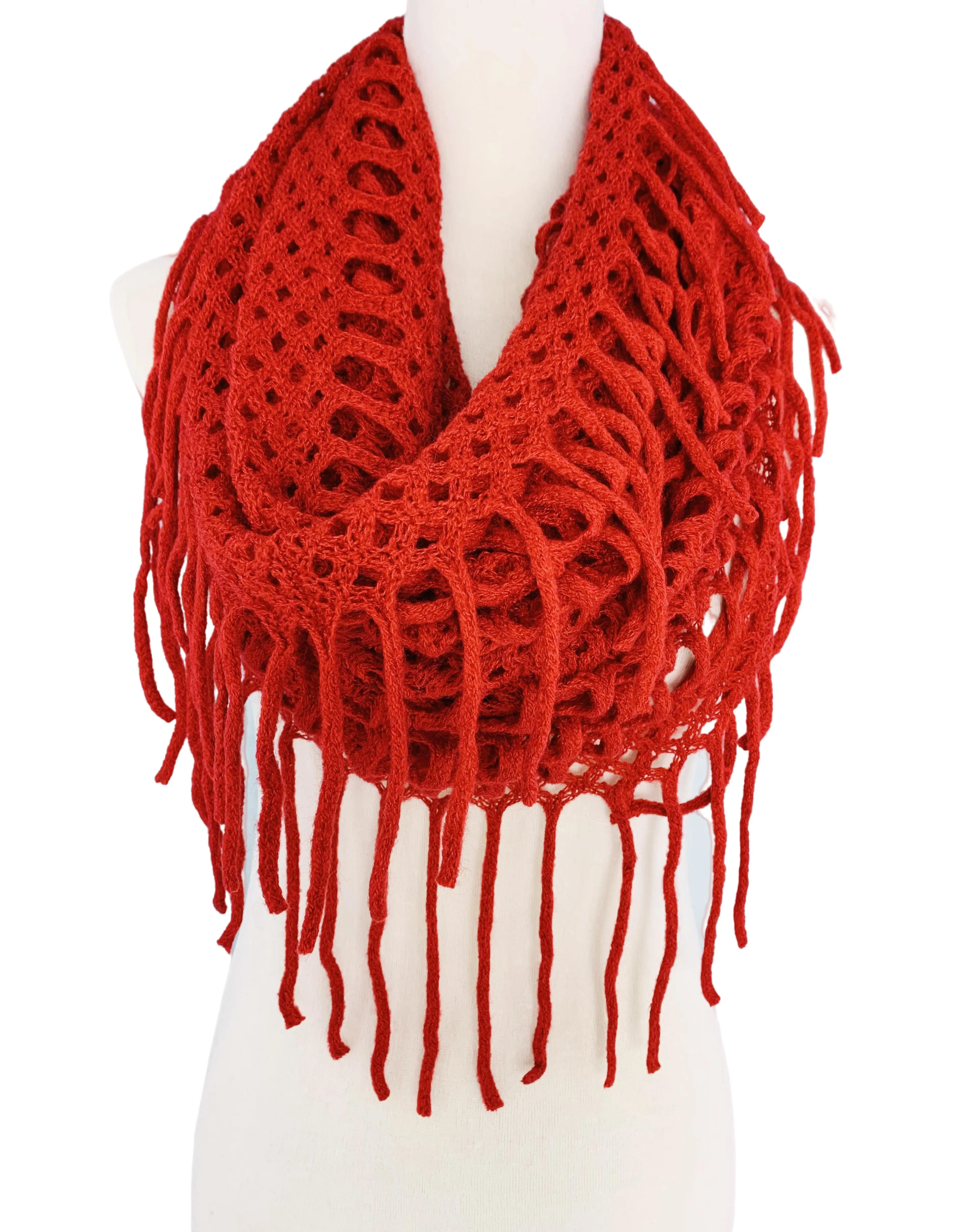 Magic Tubular Knit Scarf with Transformable Loop Design