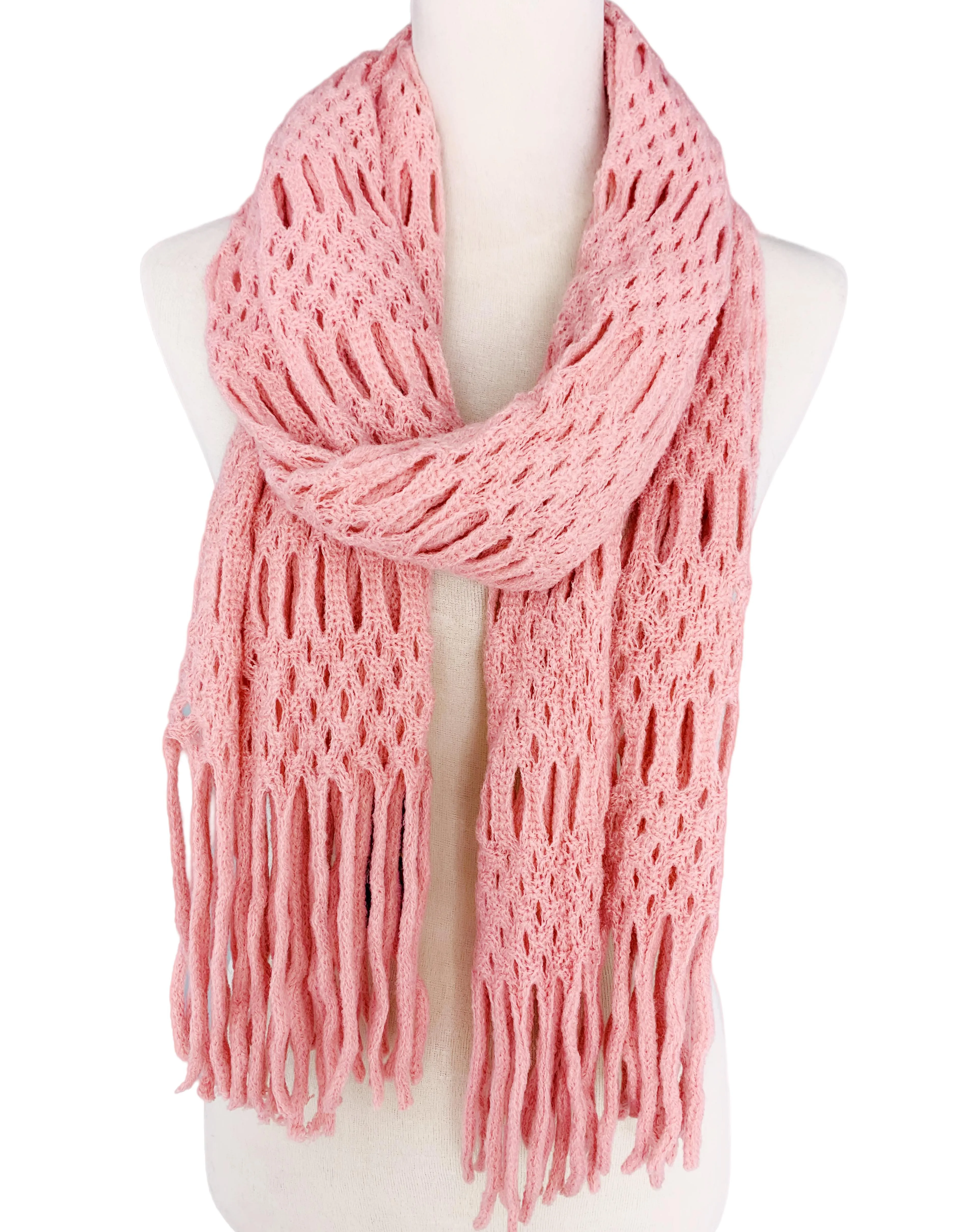 Magic Tubular Knit Scarf with Transformable Loop Design