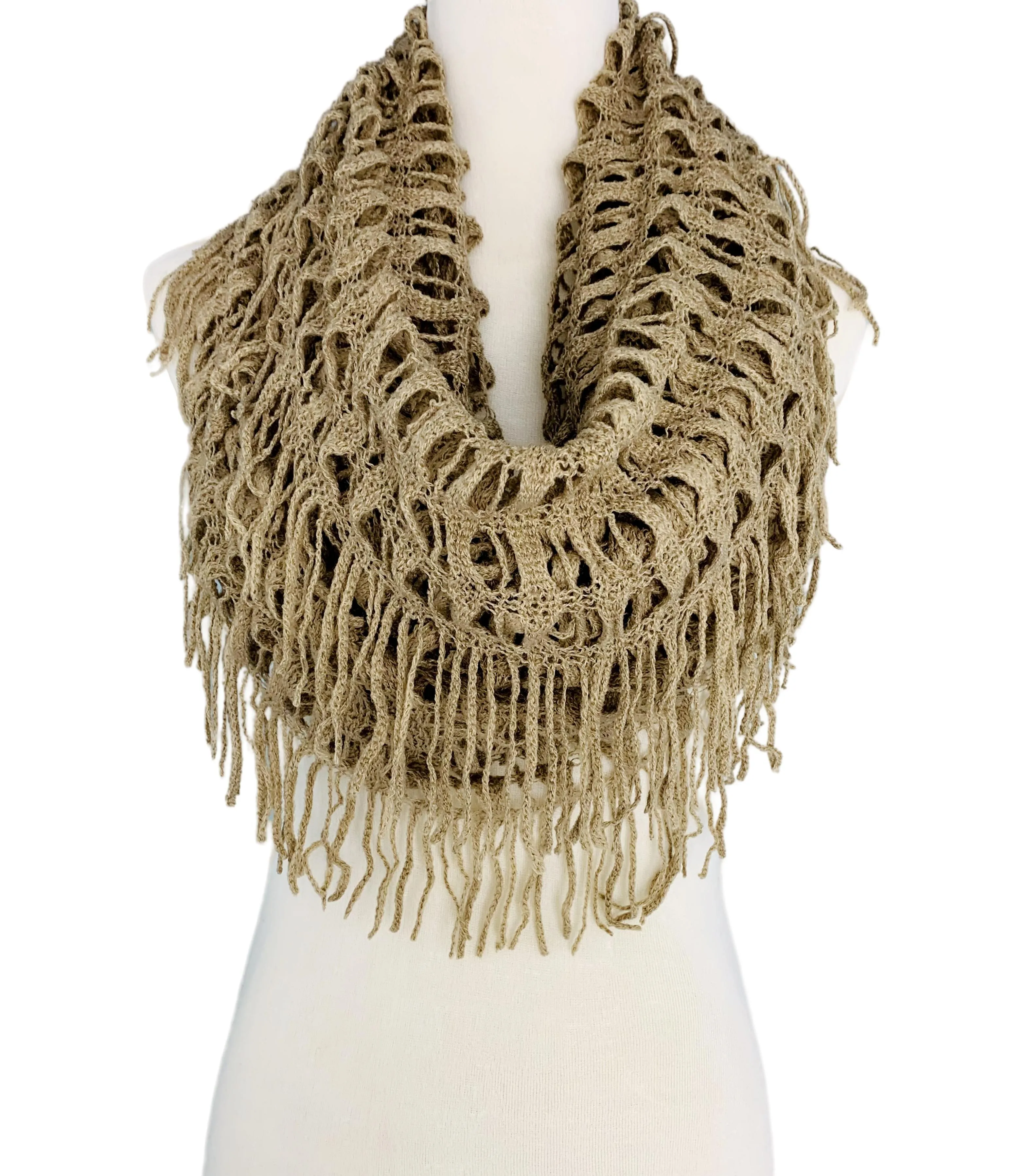 Magic Tubular Knit Scarf with Transformable Loop Design