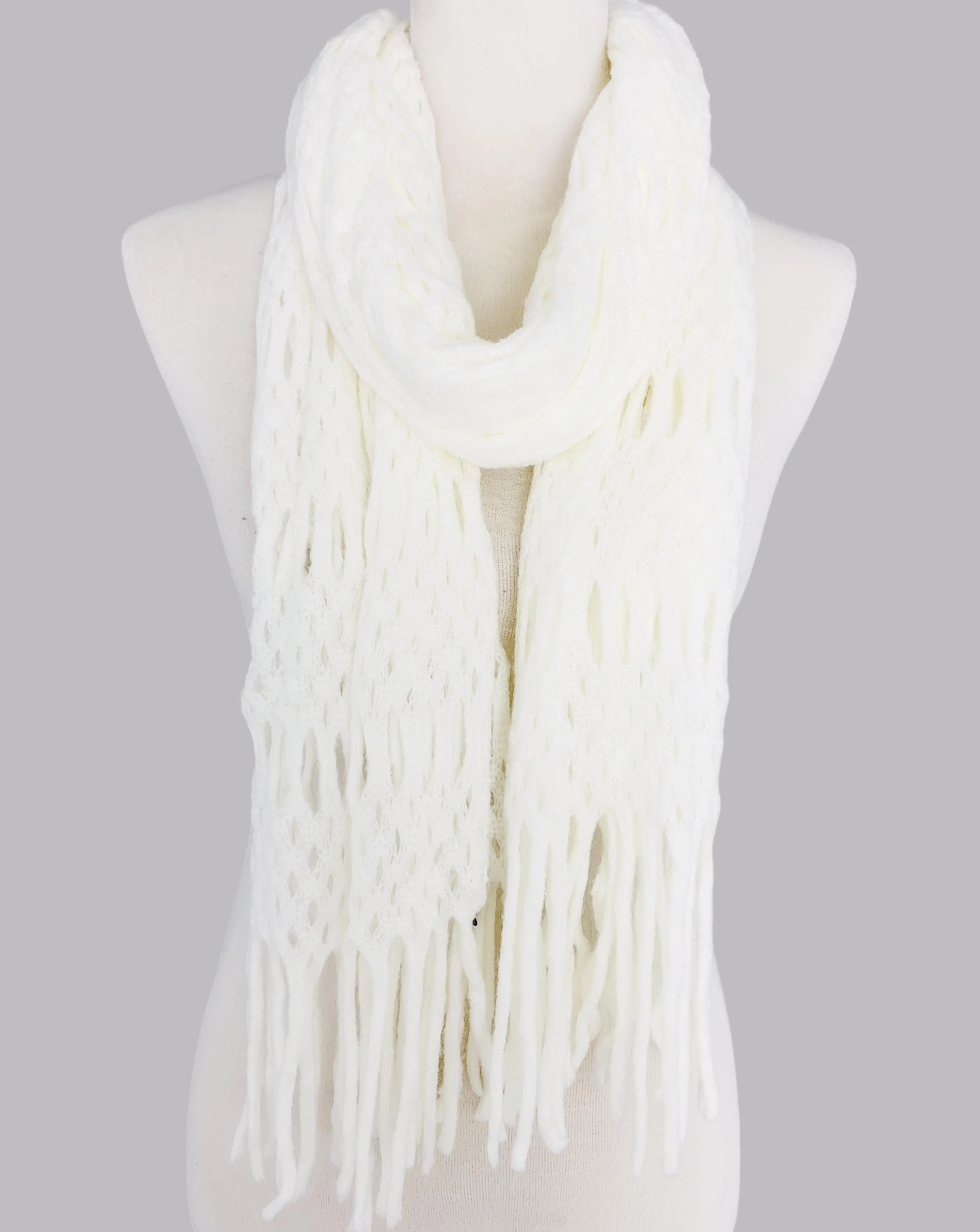 Magic Tubular Knit Scarf with Transformable Loop Design