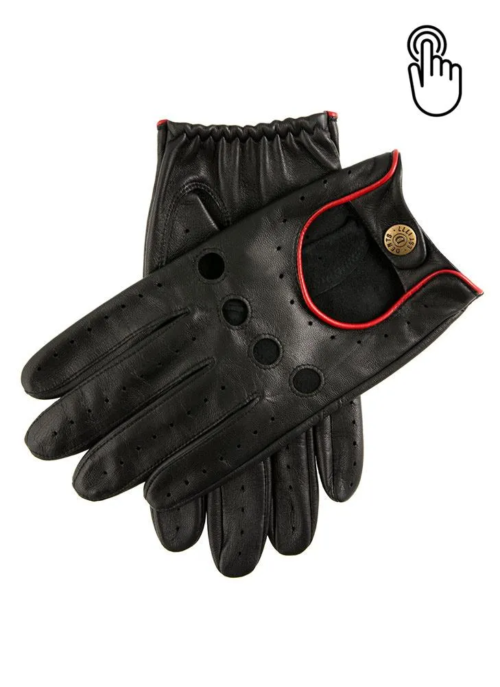 Men's Touchscreen Leather Driving Gloves