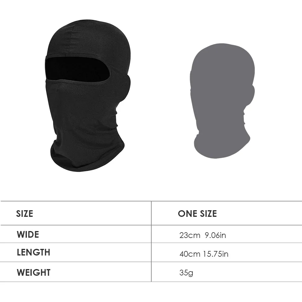 Motorcycle Balaclava Ski Mask for Men Women Sun Protection Hood Full Face Cover Neck Gaiter