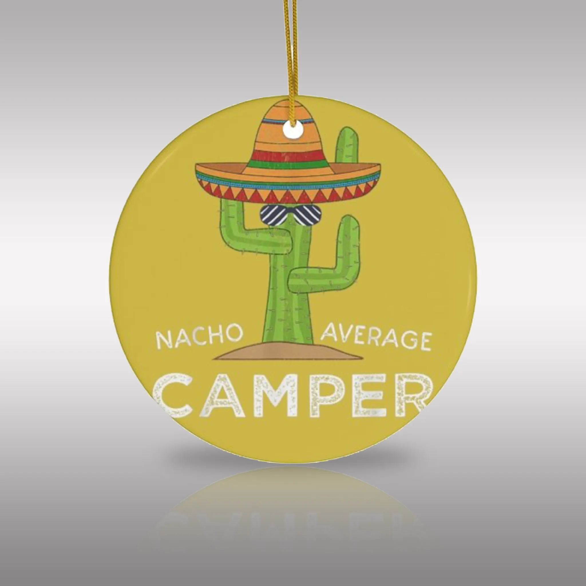 Nacho Camper Ceramic Ornament by Nature's Glow