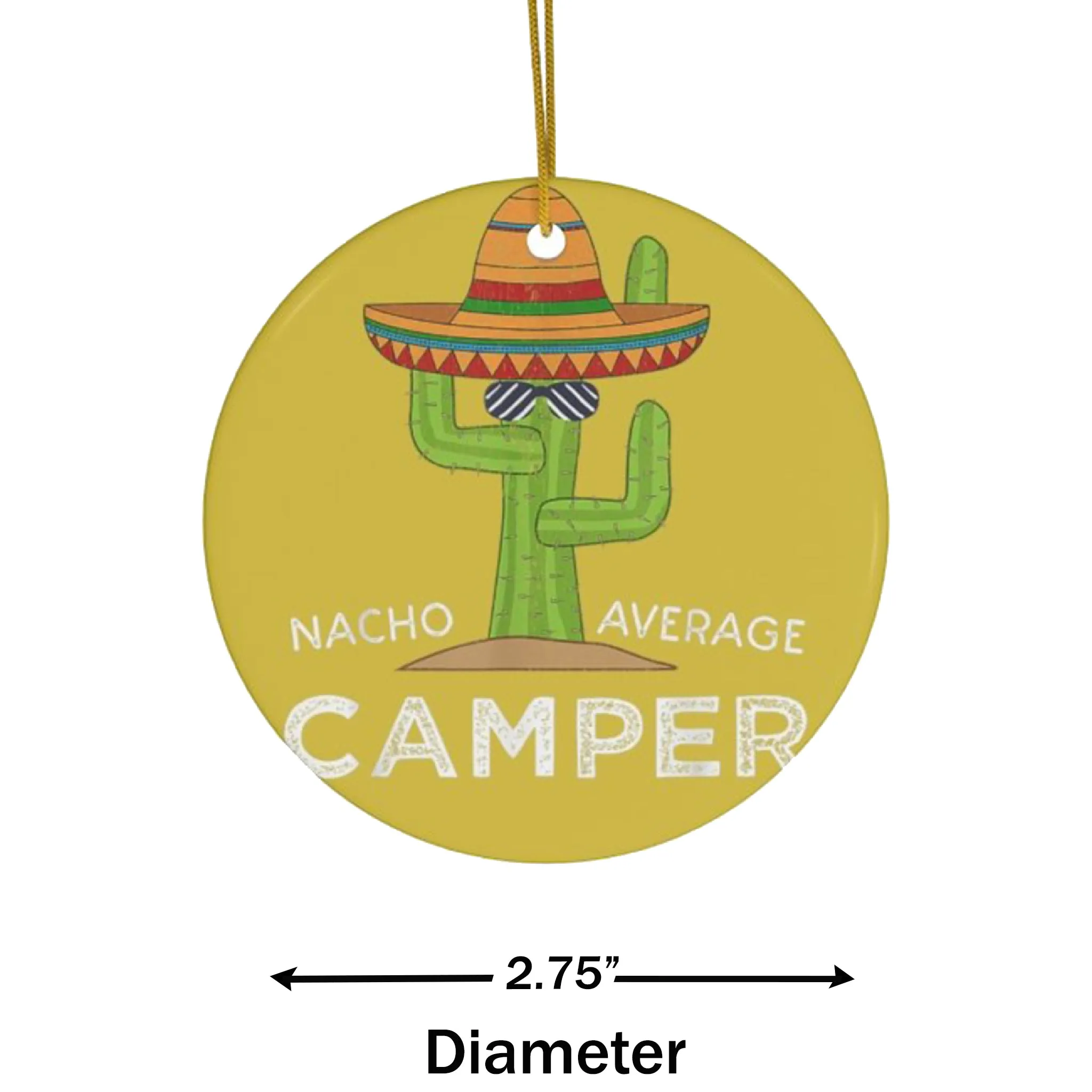 Nacho Camper Ceramic Ornament by Nature's Glow