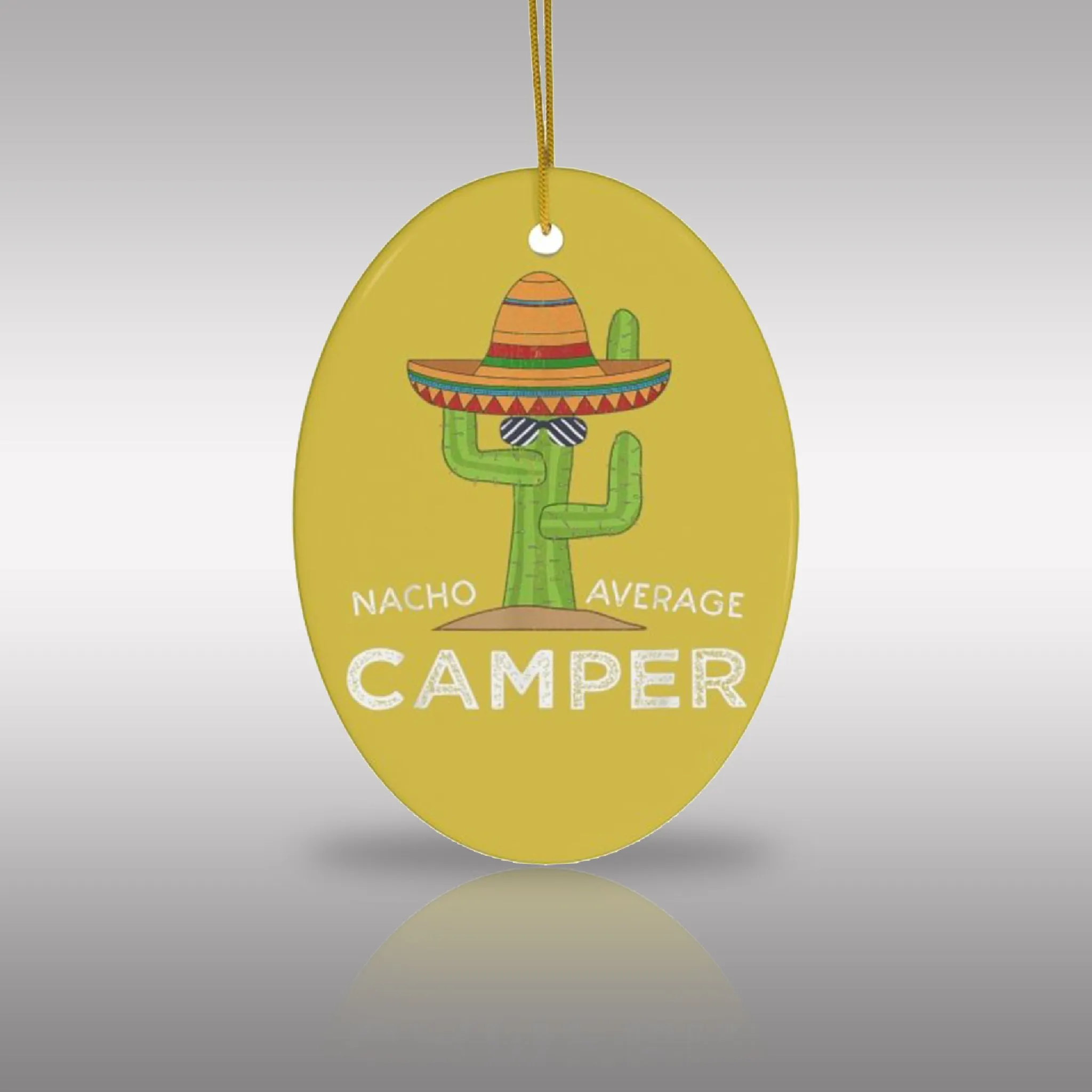 Nacho Camper Ceramic Ornament by Nature's Glow