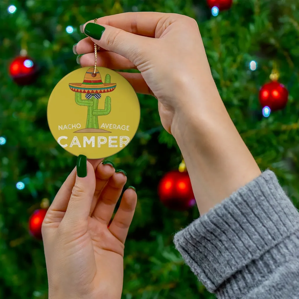 Nacho Camper Ceramic Ornament by Nature's Glow