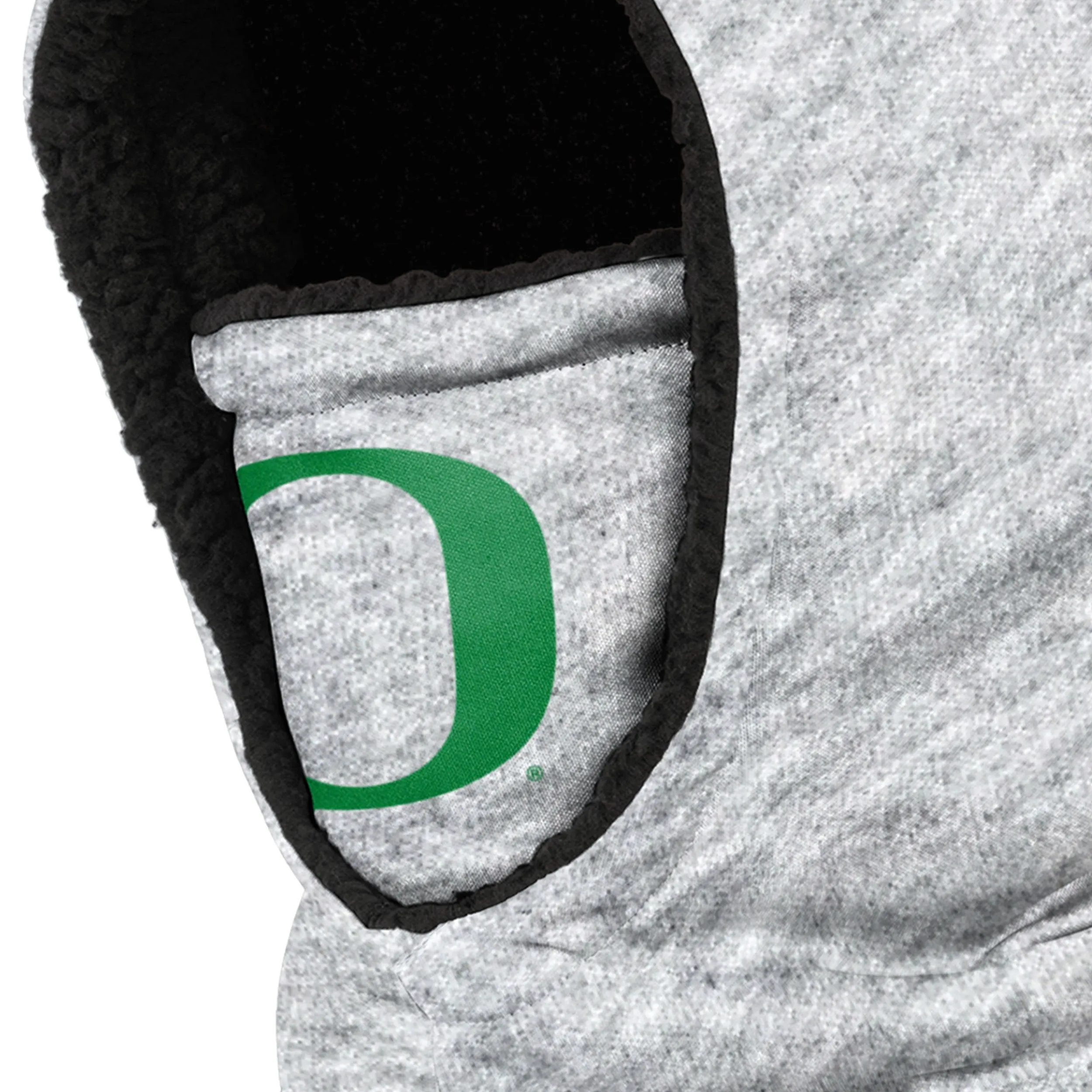 Oregon Ducks NCAA Heather Grey Big Logo Hooded Gaiter