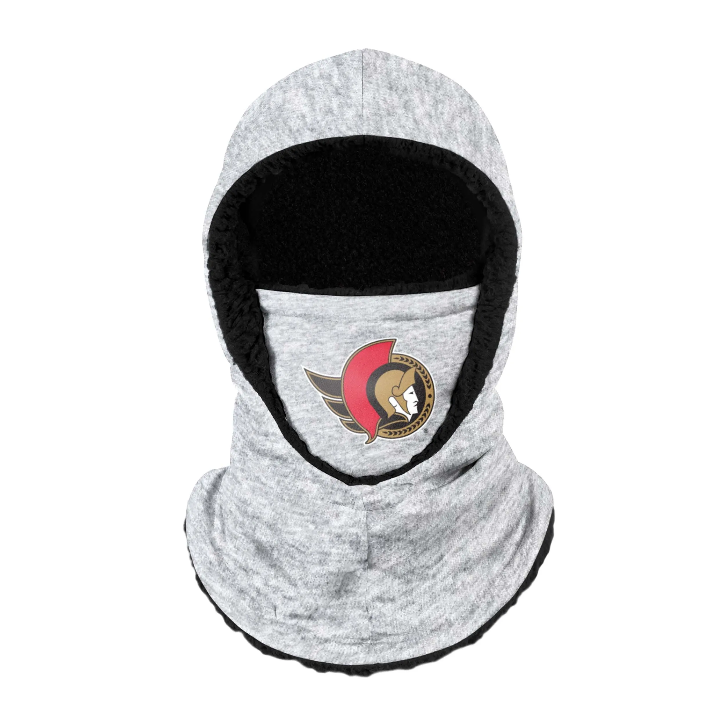 Ottawa Senators NHL Heather Grey Big Logo Hooded Gaiter