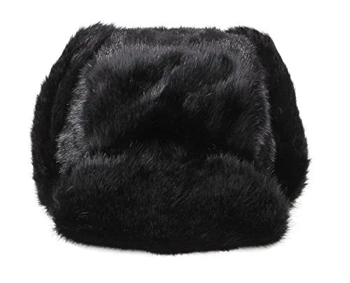 Pilot Trapper Men's Russian Winter Faux Mink Fur Pilot Aviator Ear Flaps Hat