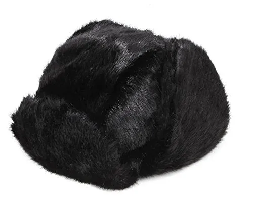 Pilot Trapper Men's Russian Winter Faux Mink Fur Pilot Aviator Ear Flaps Hat