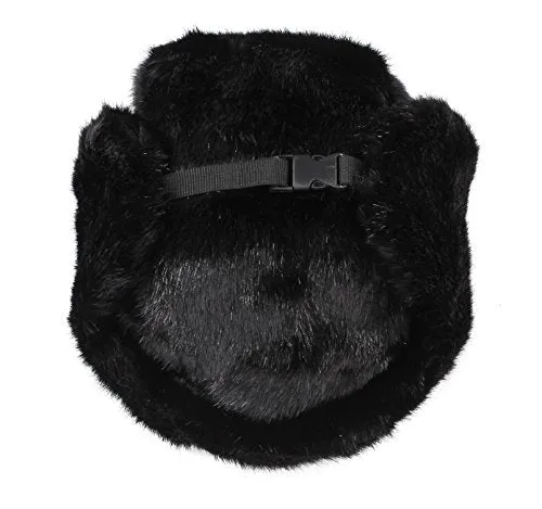 Pilot Trapper Men's Russian Winter Faux Mink Fur Pilot Aviator Ear Flaps Hat