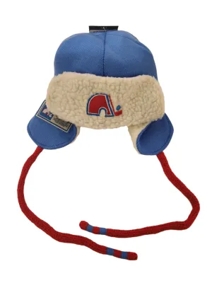 Quebec Nordiques NHL Fanatics Branded Men's Blue Heritage Knit Trapper