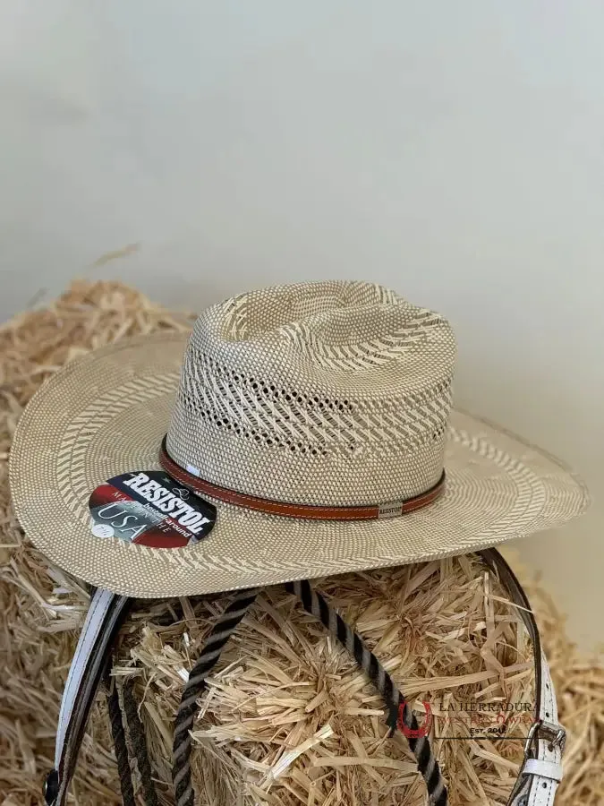 RESISTOL NATURAL TAN OPEN RANGE REG 50X STRAW HAT