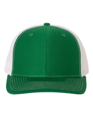 Richardson 112 Trucker Hat -Kelly Green / White