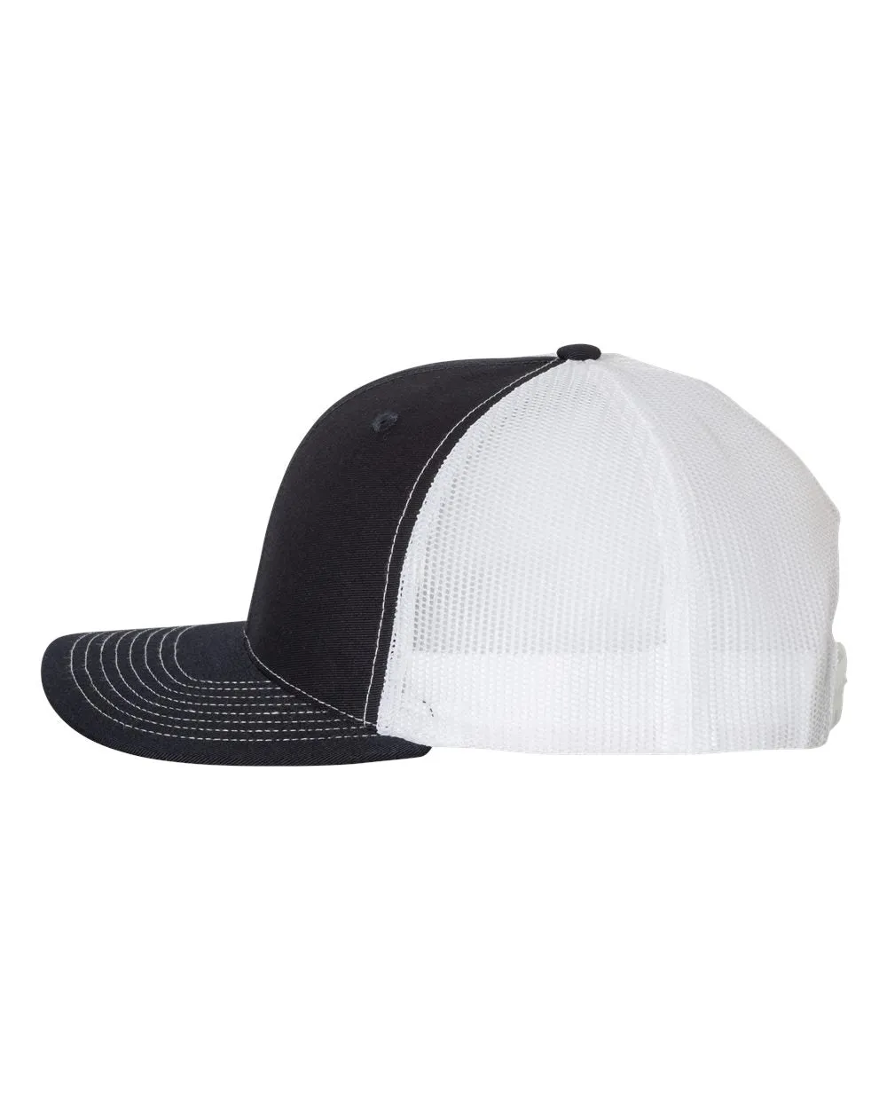 Richardson 112 Trucker Hat - Navy Blue / White