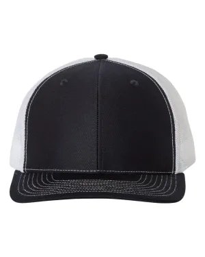 Richardson 112 Trucker Hat - Navy Blue / White