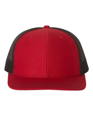 Richardson 112 Trucker Hat - Red / Black