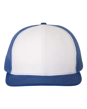 Richardson 112 Trucker Hat -White / Royal Blue