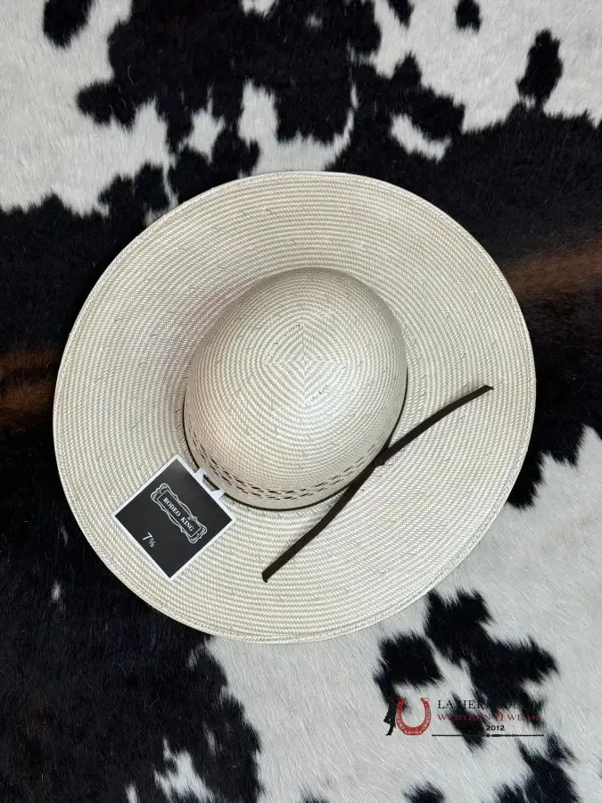 RODEO KING STRAW HAT OPEN CROWN STYLE