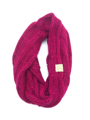 SF-800-KIDS HOT PINK INFINITY SCARF