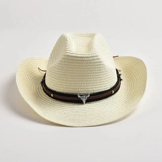 Straw Western Cowboy Hat