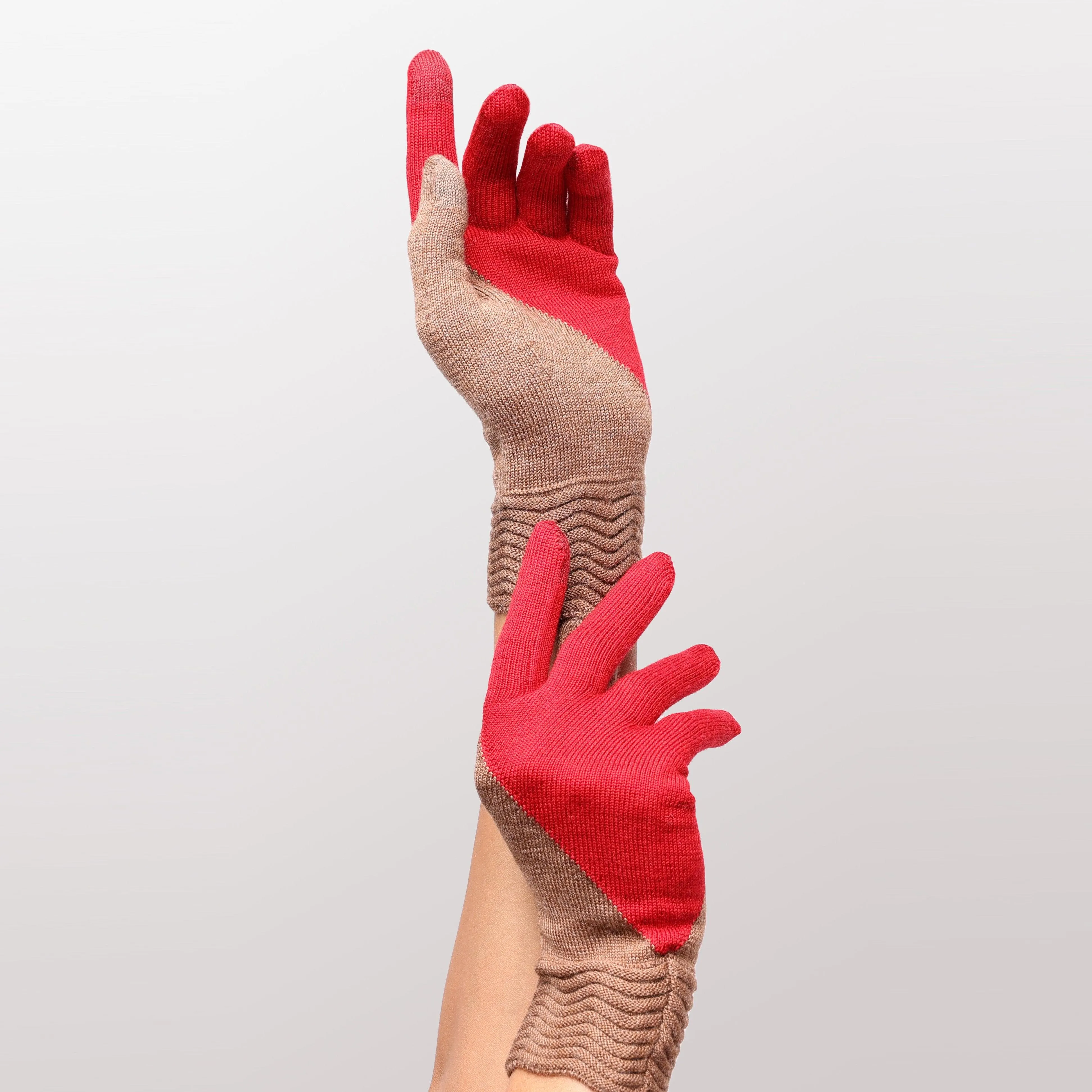 Tech Gallery Glove Colorblock | Merino Wool Touchscreen