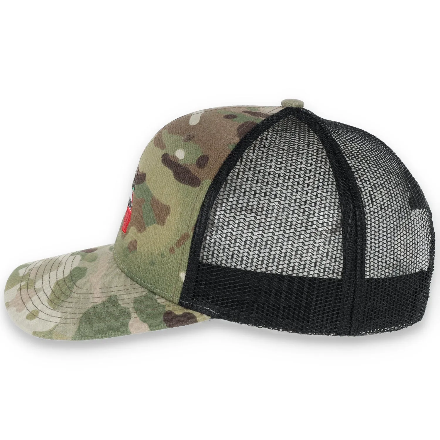 THE COLISEUM CALIFORNIA STATE BEAR TRUCKER SNAPBACK HAT- MULTICAM/BLACK