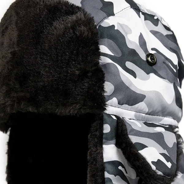 Trapper Hat | Snow Military Camo