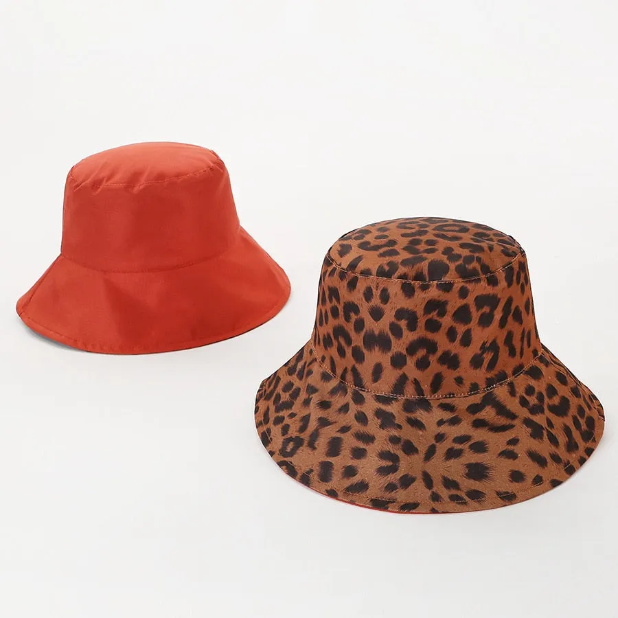 Two Side Reversible Panama Beach Sun Protection Fisherman Bucket Hats