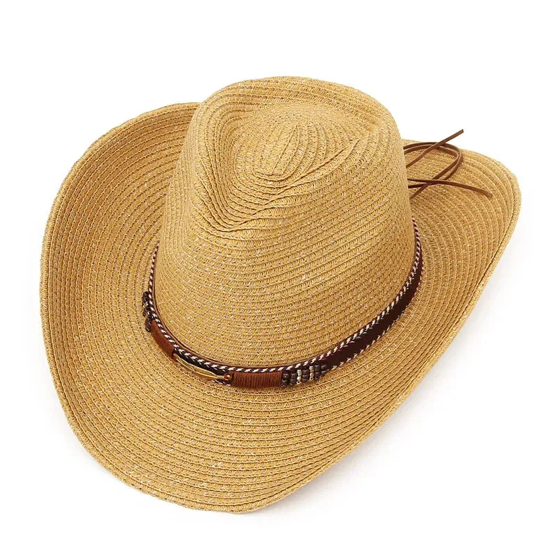 Western Cowboy Straw Sun Hat