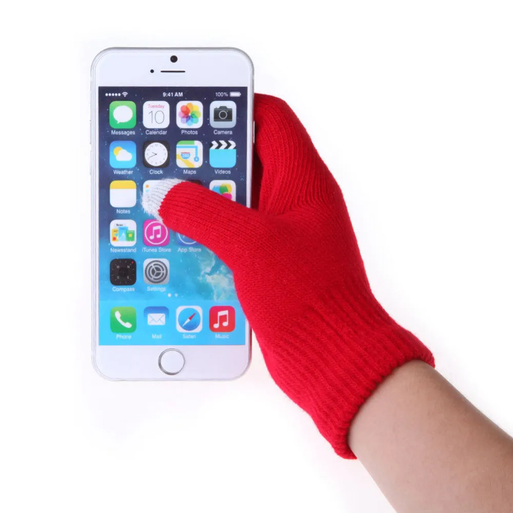 Women Men Touch Screen Soft Cotton Winter Gloves Warmer Smart For All phones