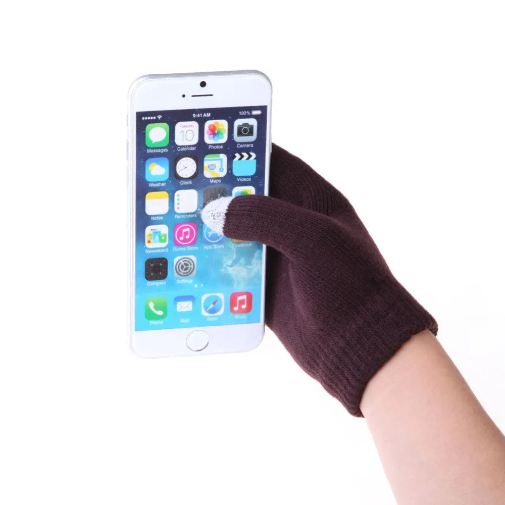 Women Men Touch Screen Soft Cotton Winter Gloves Warmer Smart For All phones