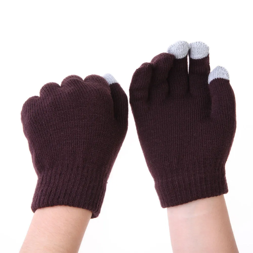 Women Men Touch Screen Soft Cotton Winter Gloves Warmer Smart For All phones