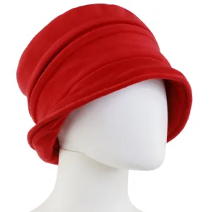 Women's Lined Recycled Fleece Water Repellent Cloche Hat