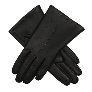 Women's Single-Point Fleece-Lined Leather Gloves