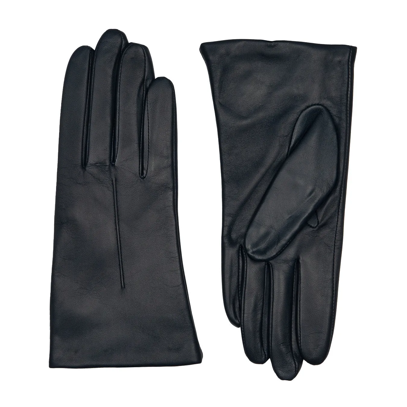 Women's Single-Point Fleece-Lined Leather Gloves